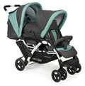 CHIC 4 BABY   Poussette double avec sac de transport et protection contre la pluie, poussette frère et sœur pour deux enfants, poussette jumelle, poussette tandem, poussette tandem, poussette tandem, :Bébé et Puériculture