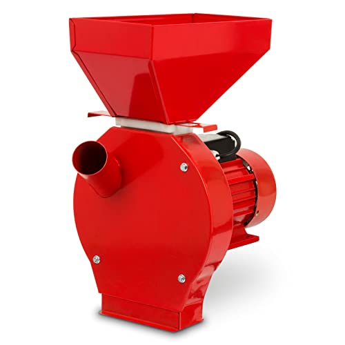 EBERTH Moulin à céréales électrique avec moteur puissant de 1100W, débit de 240 kg/h, moulin à grains avec lame tranchante en acier inox et quatre tamis, broyeur pour céréales, pour montage sur table