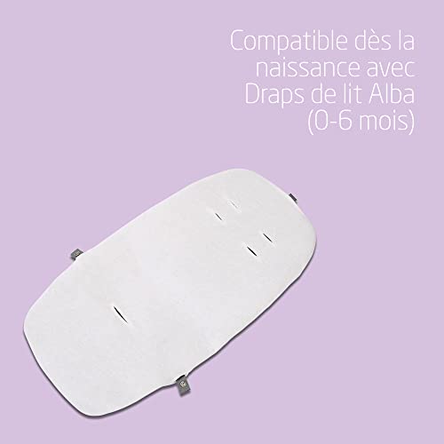 Maxi Cosi Alba Berceau bébé 3 en 1, Lit bébé, Transat bébé inclinable et Chaise Haute bébé, Tissus 100% recyclés, Naissance à 3 Ans (15 kg), Compatible avec kit Repas Alba, Beyond Green :Bébé et Puériculture