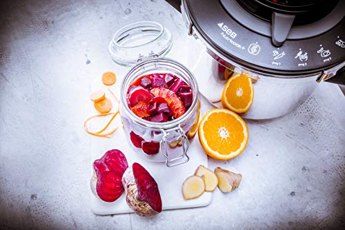Seb Nutricook  Cocotte minute 6 L inox, Autocuiseur induction, Facile à utiliser, Programme de Cuisson, Fabriqué en France P4220705
