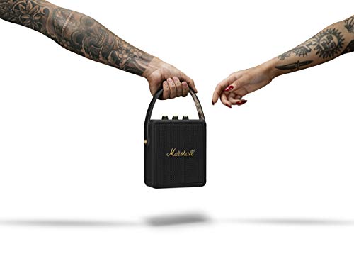 Marshall Stockwell II Enceinte Bluetooth Portatif   Noir et Laiton[Exclusif Amazon] :High Tech