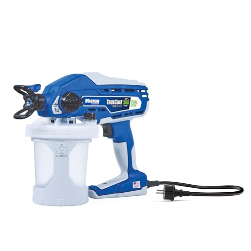 Magnum by Graco 26D520 TrueCoat 360 Dual Speed, Pistolet à Peinture airless Filaire portatif, Modèle UE, Utilisation Domestique, Petits travaux de Peinture (Pression de 138 Bar Max.) :Bricolage