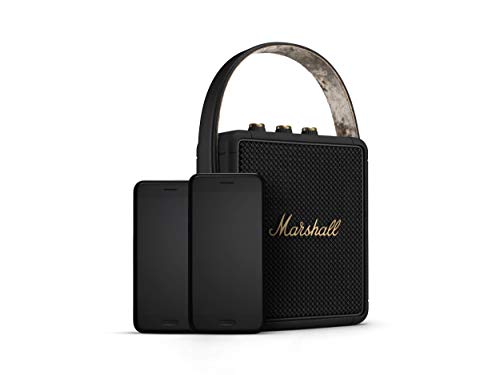Marshall Stockwell II Enceinte Bluetooth Portatif   Noir et Laiton[Exclusif Amazon] :High Tech