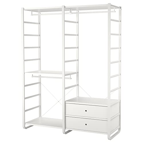 Ikea Armoire Elvarli 165 Blanc