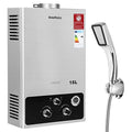 BreeRainz 18LPM Chauffe Eau à Gaz,36KW Chauffe Eau à Gaz Instantané Propane Butane,Pression d'eau de Démarrage Super Basse,pour Maison,Camping car