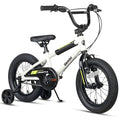 AVASTA 12 Pouces vélo Enfant Style BMX avec Roues de Support Frein à rétropédalage pour 1 2 3 4 Ans garçons Filles Bambins débutants Coureur, Blanc :Sports et Loisirs
