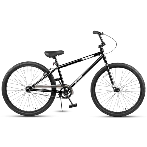 AVASTA Vélo BMX Freestyle de 24" pour débutants et confirmés avec 2 pegs Trick Cycling et Riding professionnel, noir :Sports et Loisirs