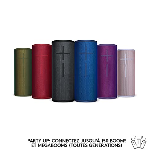 Ultimate Ears Megaboom 3 Enceinte sans Fil Portable Bluetooth, Basses Profondes, Bouton de Contrôle Facile, Etanches, Flottante, Connexion Multiple, Batterie Longue Durée 20h   Bleue : Ultimate Ears:High Tech