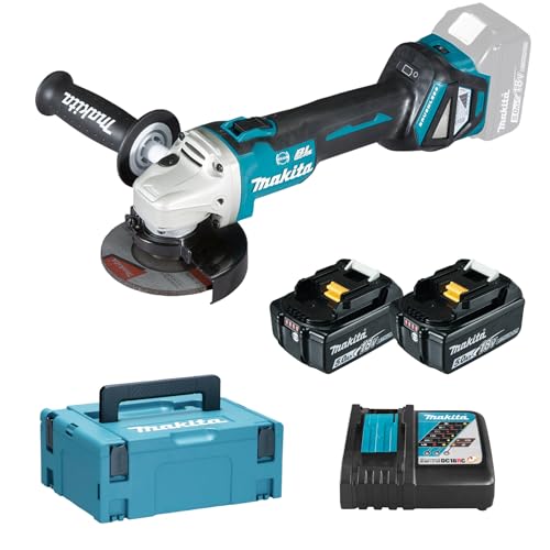 Meuleuse d'angle 18V LXT Ø125mm (2x5,0 Ah) en MAKPAC   MAKITA DGA513RTJ