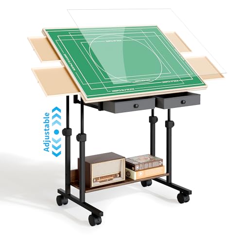 BACEKOLL Table de Puzzle avec tiroirs et Couvercle, Planche de Puzzle 1500 Pièces avec Jambes pour Amateurs de Puzzle Enfants Adultes :Jeux et Jouets