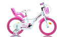 SCH Bicyclette Roses vélo Enfant Fille, Blanche, 16 :Sports et Loisirs