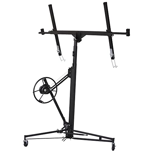 Élévateur pour cloisons sèches de 13 pi, élévateur pour panneaux de cloisons sèches, roulettes de construction, verrouillable, vérin de levage pour cloisons sèches, outils de construction (n