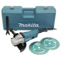 Meuleuse Ø230mm 2200W avec 2 disques diamant dans coffret   MAKITA GA9020RFK3