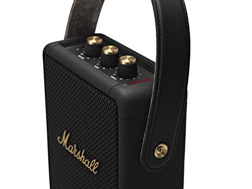 Marshall Stockwell II Enceinte Bluetooth Portatif   Noir et Laiton[Exclusif Amazon] :High Tech