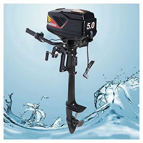 Moteur hors bord électrique sans balais 5HP 48V 1200W Moteur de bateau, hélice de moteur hors bord électrique à arbre court pour pêche, aquaculture, aventure en plein air Loisirs