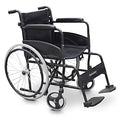QUIRUMED Fauteuil roulant en acier, modèle EASY COMPACT, Pliable, Siège 46 cm, Léger, Poche porte documents, Pour personnes âgées, Pour handicapés, jusqu'à 110 kg