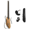 Donner HUSH I Guitare de voyage   Guitare acoustique électrique portable, ultra légère et silencieuse, corps en érable avec cadres amovibles, sac de transport et accessoires :Instruments de musique et Sono