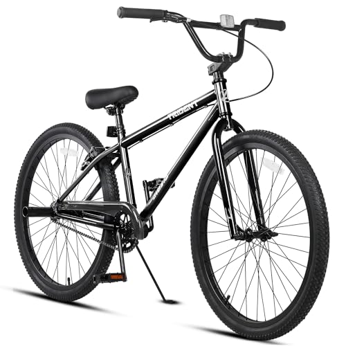 AVASTA Vélo BMX Freestyle de 24" pour débutants et confirmés avec 2 pegs Trick Cycling et Riding professionnel, noir :Sports et Loisirs