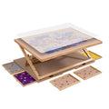 Lavievert Chevalet de puzzle réglable en hauteur et angle pour adultes, plateau de puzzle en bois avec 6 tiroirs de couleur et couvercle, table de puzzle inclinable portable jusqu'à 1500 pièces :Jeux et Jouets