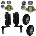 Amazon.fr : 350kg Suspension remorque (Paire) et Cast Moyeux de Roue 3,50 à 8 Roues 4" PCD