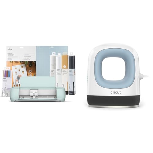 Cricut Explore 3 | Kit de démarrage avec EasyPress | 2024 :Cuisine et Maison