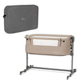 Kinderkraft NESTE UP Lit bébé cododo, Lit bebe avec matelas de la naissance, Réglage de la hauteur, Facile adapter au lit du parent, Pieds réglables, Sac de Transport inclus, Beige : Kinderkraft:Bébé et Puériculture