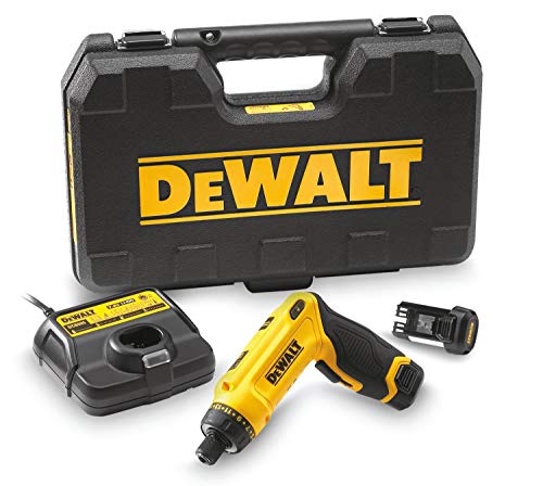 DEWALT   Tournevis Gyroscopique XR 7.2V Li Ion 1Ah   DCF680G2 QW   Tournevis Électrique sans Fil avec Coffret, 2 Éclairages LED, 2 Batteries / Chargeur   Vitesse 0 430tr/min   Mandrin ¼” :Bricolage