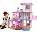 Barbie Maison de Rêve pour Poupées avec 3 Niveaux, avec Lumières Et Sons, Plus De 75 Accessoires Inclus, 109 cm De Haut, Jouet pour Enfant de 3 Ans et Plus, GRG93 :Jeux vidéo