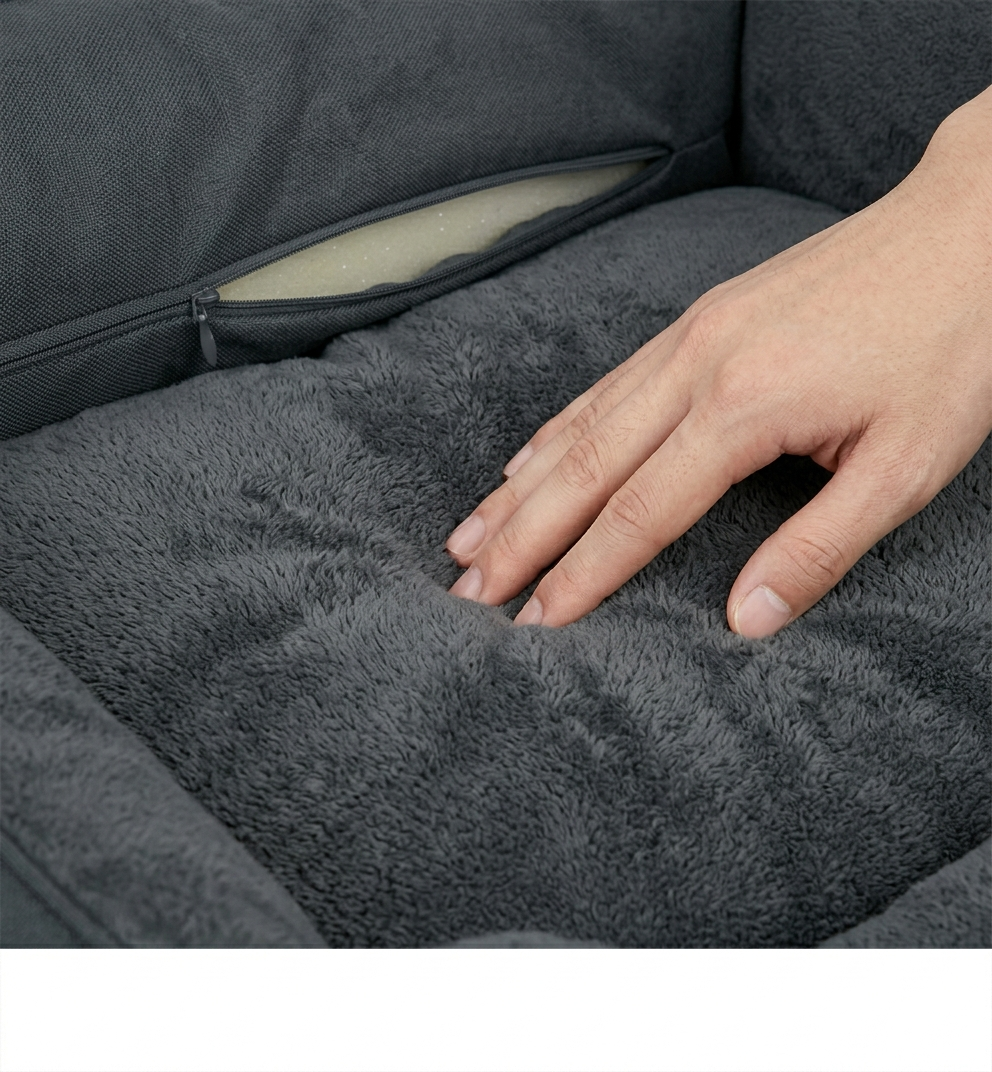 Johnstonem Panier Lavable et Imperméable pour Chien avec Rebords Confortables – 51 × 48 × 15 cm