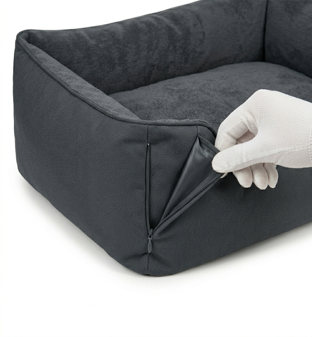 Johnstonem Panier Lavable et Imperméable pour Chien avec Rebords Confortables – 51 × 48 × 15 cm