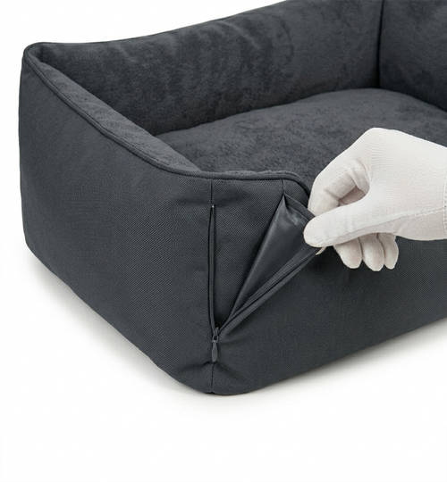 Johnstonem Panier Lavable et Imperméable pour Chien avec Rebords Confortables – 51 × 48 × 15 cm